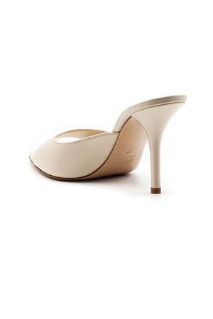 Ivory leather Perni 04 mules GIA BORGHINI | PERNI042010